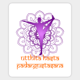 Utthiita Hasta Padgustasana Yoga Pose Magnet